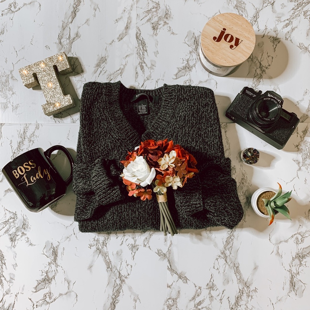 Vintage Oversized Boyfriend Pullover Sweater SZ L